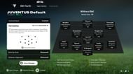 Assign these Player Roles and custom tactics to Juventus (Image via EA Sports)